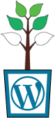 Evaluering-ikon: WordPress, niveau 3 ud af 6